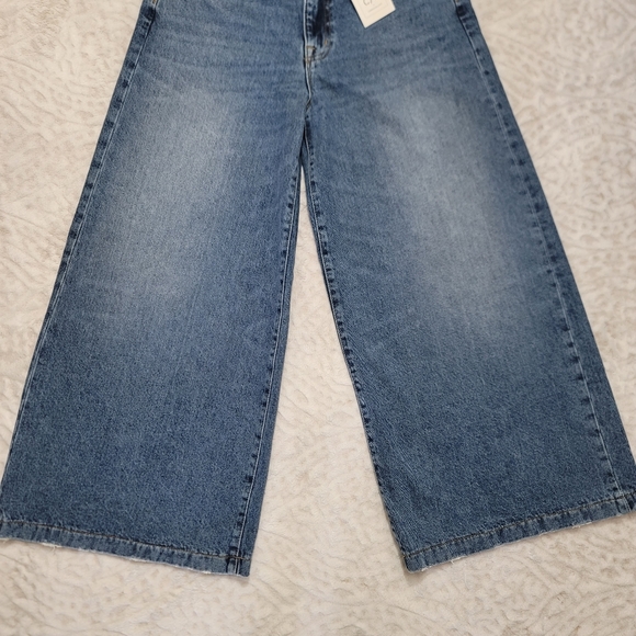 Current/Elliott Women's Wide Leg Crop Jeans Size 29 NWT Bromes Blue - Picture 5 of 16